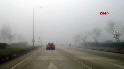 Bursa-inegöl'de yoğun sis