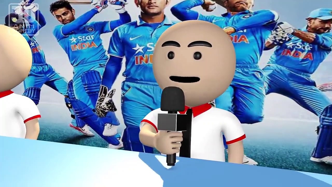 3D Anim Comedy - CRICKET INDIA VS WESTINDIES - 1st ODI - LAST OVER - FULL VIDEO