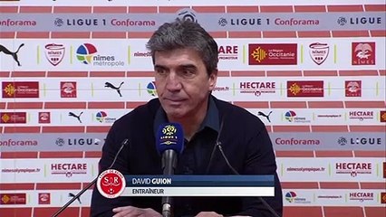 NO-SDR (2-0) : la conférence de David Guion