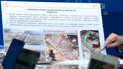 Turhan: "Kanaldan çıkarılacak kazıyı Durusu Gölü ve Karadeniz arasındaki falezlerde dolgu olarak...