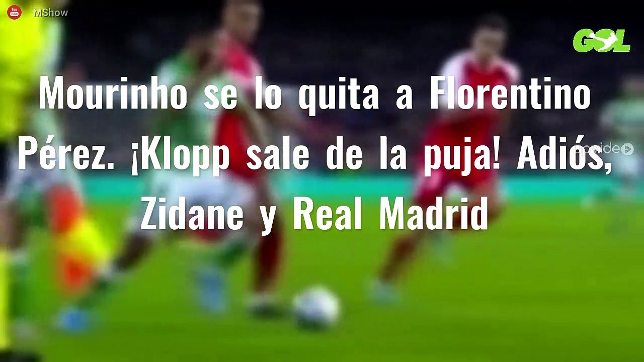 Mourinho se lo quita a Florentino Pérez. ¡Klopp sale de la puja! Adiós, Zidane y Real Madrid