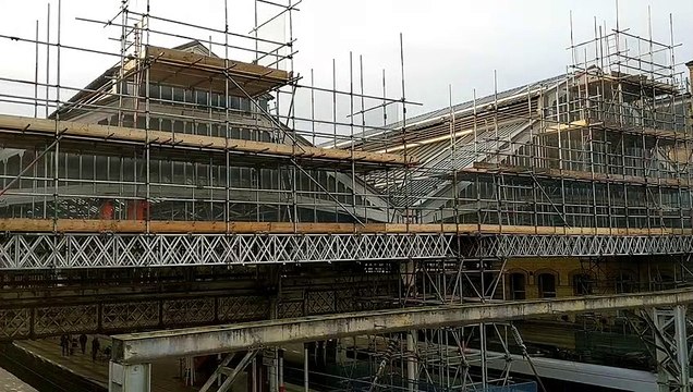 Preston Railway Station following delays