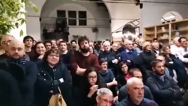 Bonaccini - Ultima iniziativa di giornata alla Polveriera di Reggio Emilia, grem)