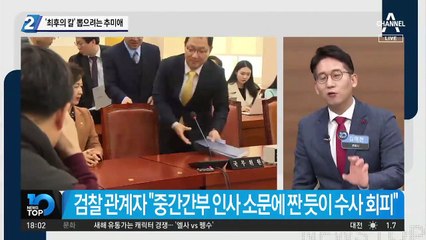 ‘최후의 칼’ 뽑으려는 추미애