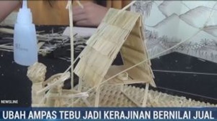 Kreatif, Ampas Tebu Diubah Jadi Suvenir Permainan Tradisional