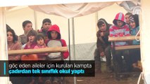 İdlibli çocukların tahtasız ve kitapsız 'çadır okulu'