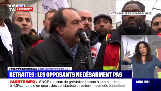 Retrait ! Retrait ! Retrait! ,Philippe Martinez:appelle à généraliser les grèves partout