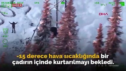 3 hafta boyunca eksi 15 derecede hayatta kaldı