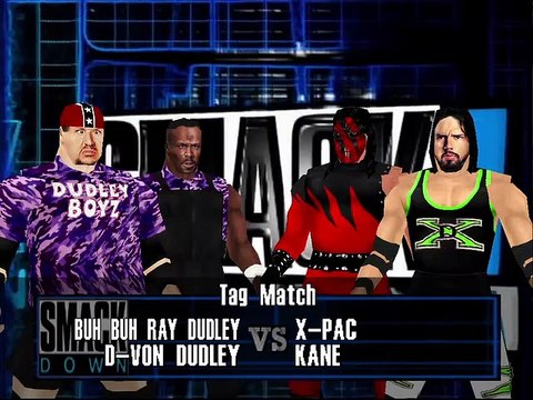 Warzone- WWF Attitude Mod Matches The Dudley Boyz vs Kane & X-Pac