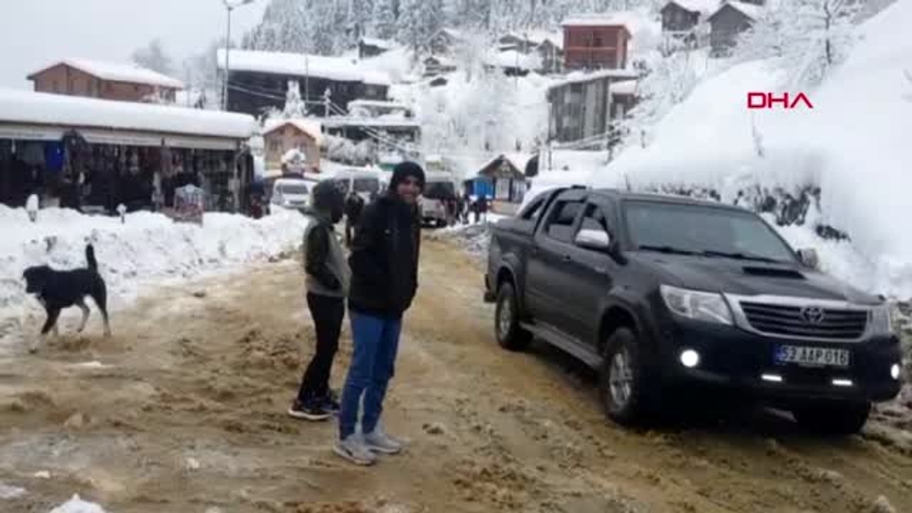 Rize beyza bürünen ayder yaylası, haftaya sakin başladı