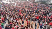 Pensionistas de Bizkaia celebran dos años de movilizaciones