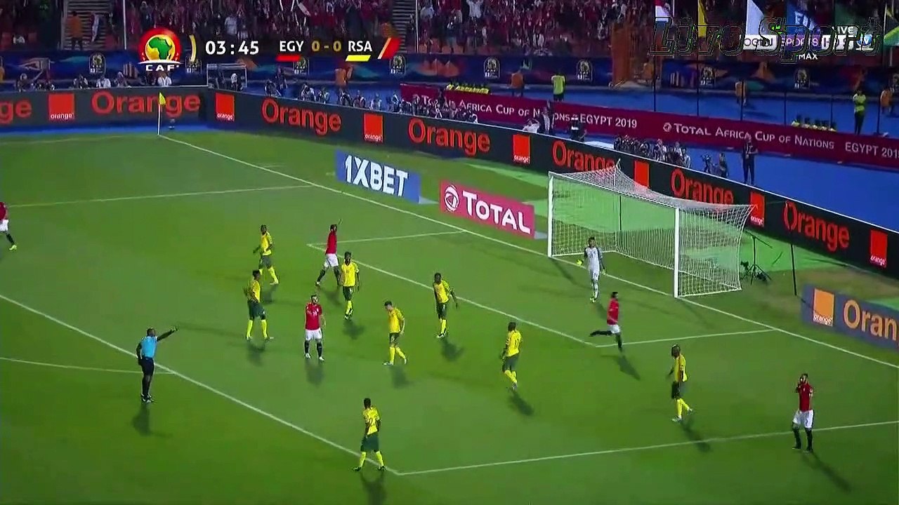 الشوط الاول مباراه منتخب مصر و جنوب افريقيا  1...