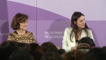 Irene Montero recibe el testigo de Carmen Calvo en Igualdad
