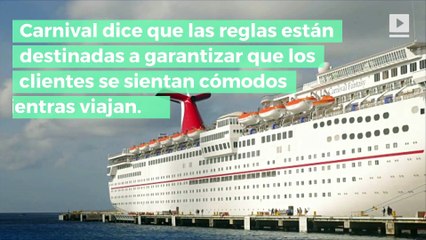 La compañía de cruceros Carnival Cruise prohíbe la “ropa ofensiva”