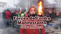 Forces de l'ordre/Manifestants. Sale ambiance :-(