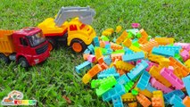 Building Blocks Bridge Construction Dump Trucks Toys Cars  KunKun Toys
