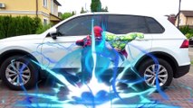 Eli becomes a Superheroes in Kids car story