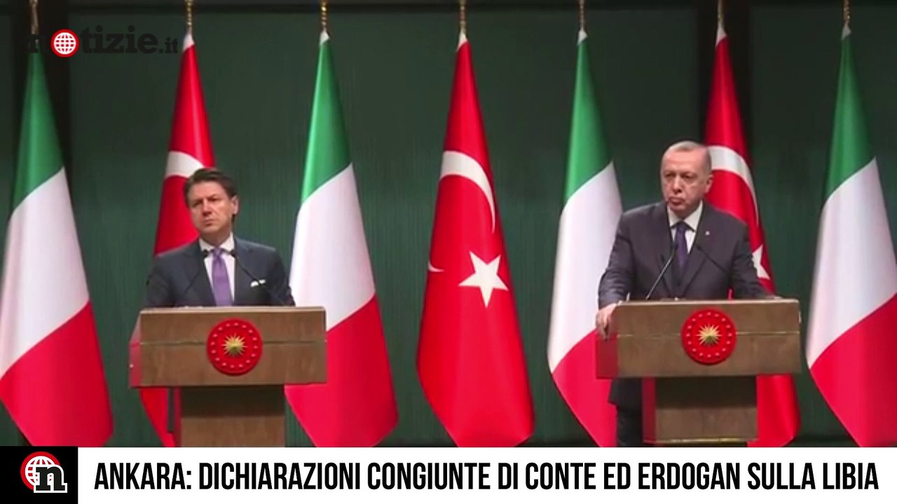 Libia, Conte ed Erdogan insieme ad Ankara per il "Cessate il fuoco" | Notizie.it