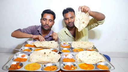 Download Video: 4x massive Rumali Roti Thali Eating Challenge | Shahi Paneer, Kadai Paneer, khoya Paneer, Dal Fry Matar paneer Eating Competition | Food Challenge India