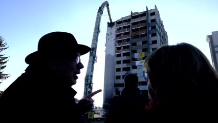 Démolition de la première tour Kepler