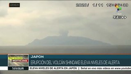 teleSUR Noticias: Japón en alerta por erupción del volcán Shindake