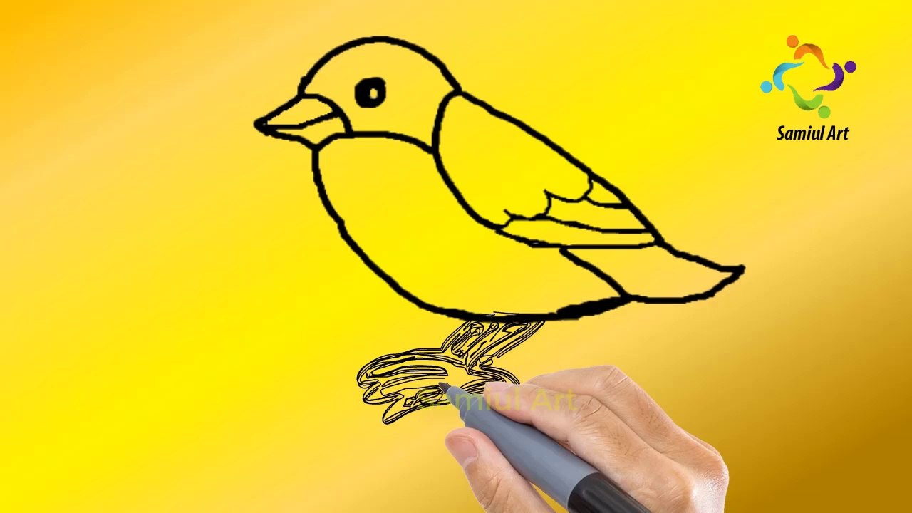 How to draw a Bird step by step।।Kids Drawing।।Samiul Art.