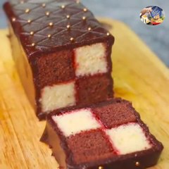 Battenberg cake recipe / Eggles & without Oven / Khushi in the Kitchen recipe