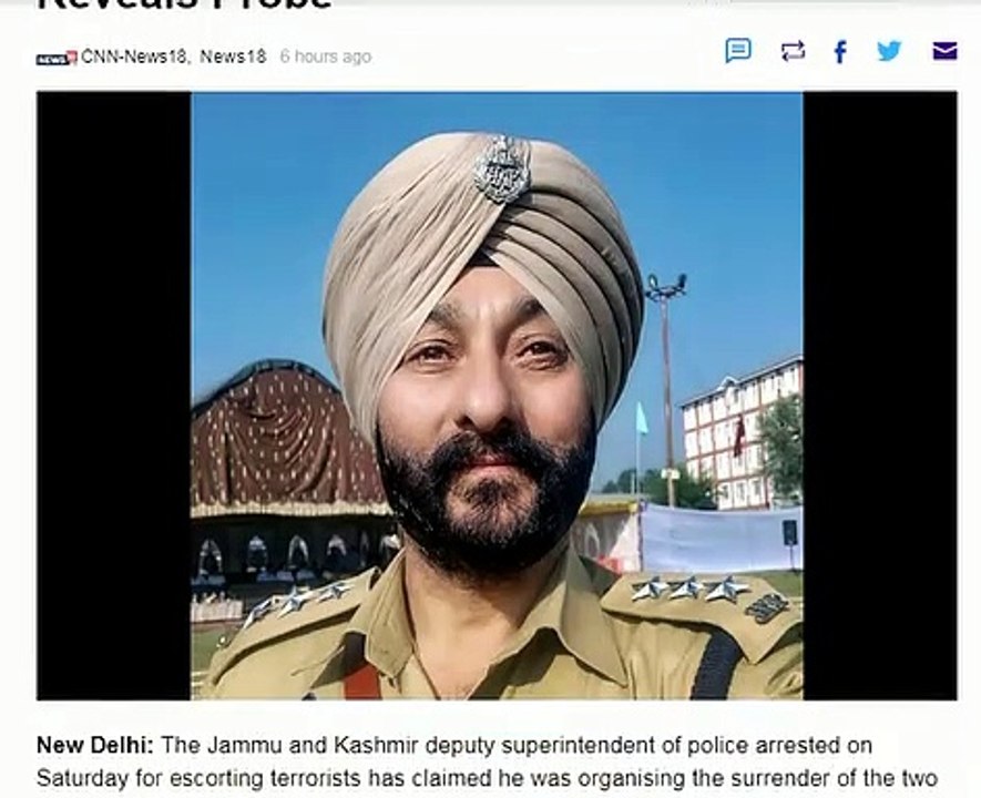 KASHMIR DSP ARRESTED WITH TWO TERRIOST