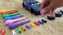 Learn colors with Assembling Disney Cars 3 Toys for Children