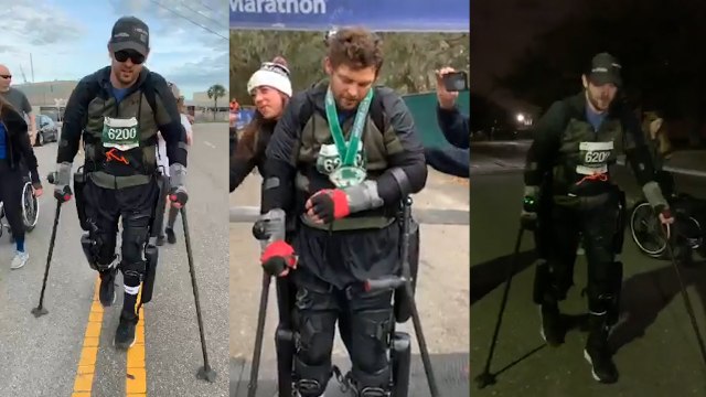 Paralyzed Man Breaks Marathon Record In Exoskeleton Suit