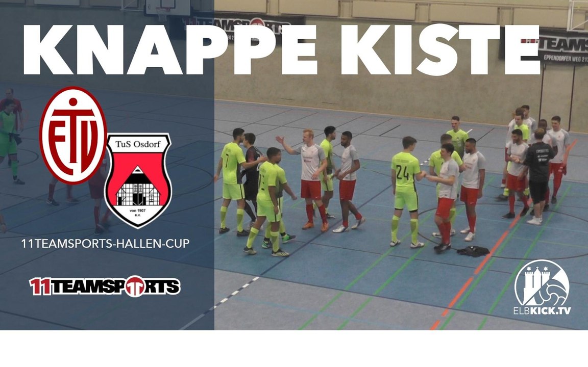 TuS Osdorf Dritter | Eimsbütteler TV – TuS Osdorf (Neunmeterschießen um Platz 3, 11teamsports-Hallen-Cup) | Präsentiert von 11teamsports