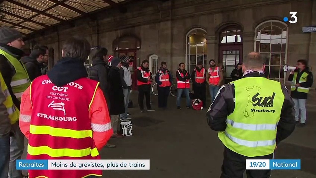 Grève des transports : le trafic SNCF en nette amélioration