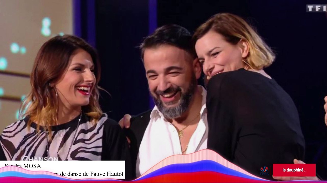 Sandra et Fred Mosa avec Fauve Hautot dans le divertissement de TF1 "La chanson secrète"