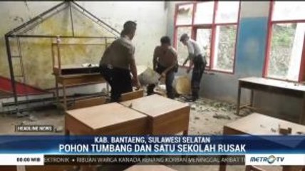 Bangunan Sekolah di Bantaeng Rusak Akibat Puting Beliung