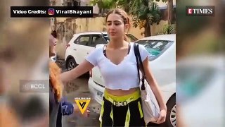 Sara Ali Khan gets SHOCKED after a fan tries to KISS her hand; video goes VIRAL