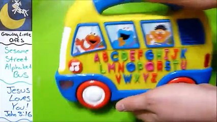 Sesame Street Alphabet Bus from 2006 with Elmo, Cookie Monster and Ernie