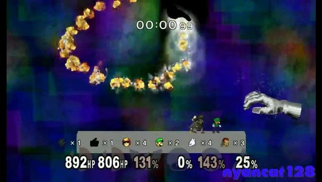 Super Smash Bros. Melee Crazy Mod Request- 6 Players on Target Test Sheik