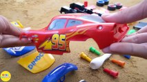 Disney Cars 3 Learn colors with Assembling Car Lightning Mcqueen toys for Kids