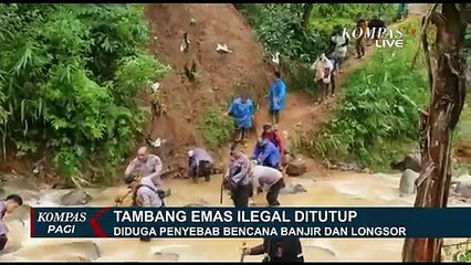 Jadi Pemicu Banjir, 2 Tambang Emas Ilegal di Banten Ditutup Polisi