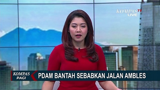 PDAM Bantah Soal Amblesnya Jalan Daan Mogot Karena Pipa Bocor