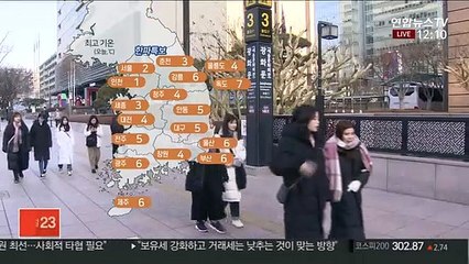 [날씨] 중북부 한파주의보…한낮에도 추위 계속