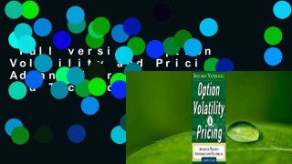 Full version  Option Volatility and Pricing: Advanced Trading Strategies and Techniques Complete