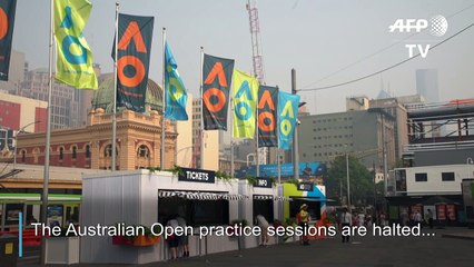 'Hazardous' air pollution halts Australian Open practice