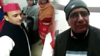 कन्नौज हादसे में घायलों से मिलने अस्पताल पहुंचे अखिलेश, डॉक्टर पर बिगड़े, बोले- बाहर भाग जाओ