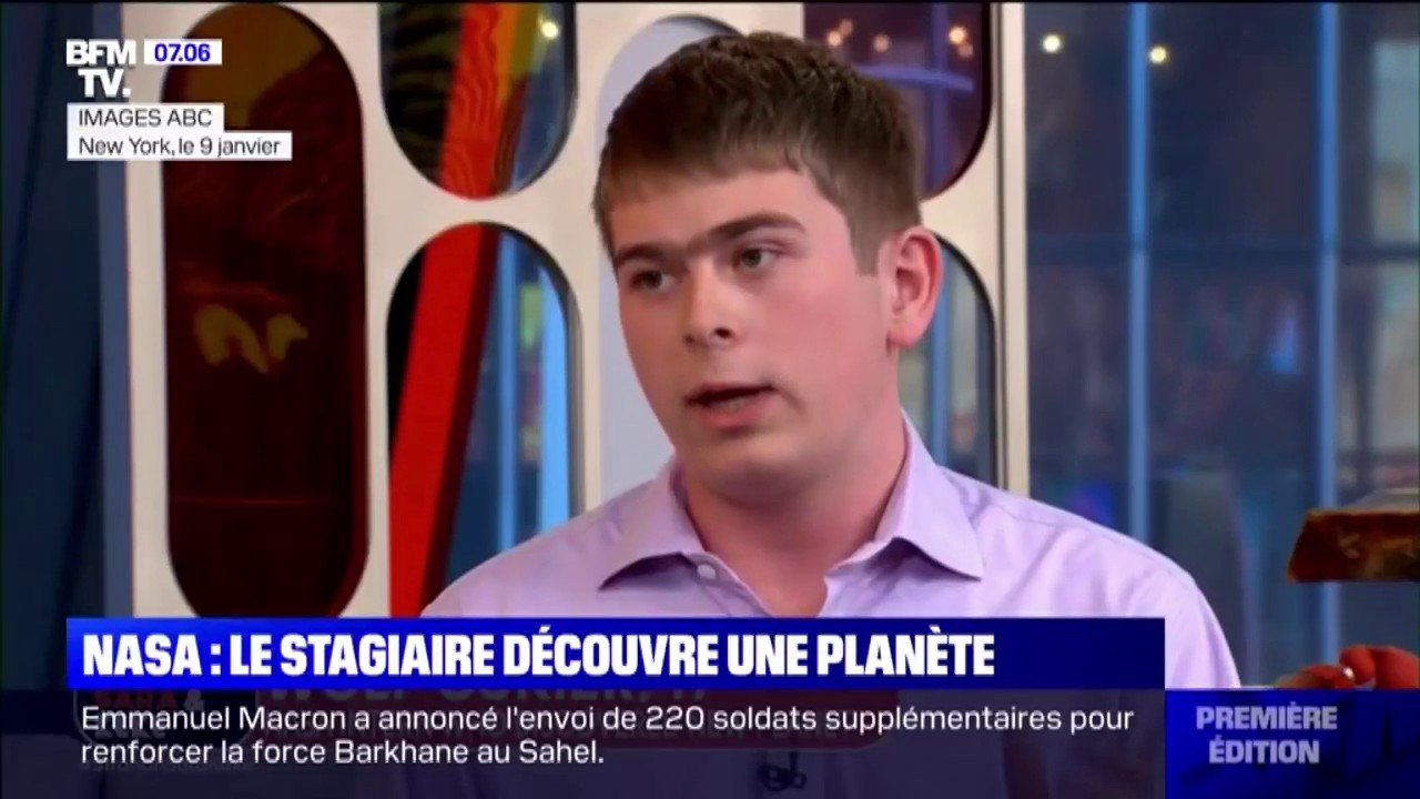 Après 3 jours de stage à la Nasa, il découvre une nouvelle planète