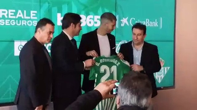 Presentación de Guido Rodríguez como jugador del Betis