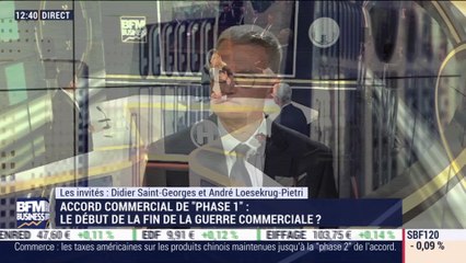 Didier Saint-Georges (Carmignac) et André Loesekrug-Pietri (A Capital): Trêve temporaire entre la Chine et les Etats-Unis - 15/01