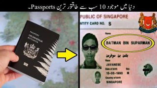 10 Most Powerful Passports In The World | Facts By Haider Tv