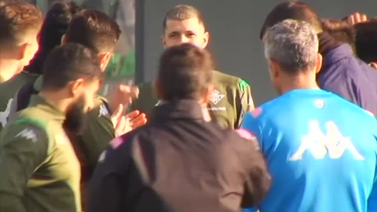 Guido se estrena en el entrenamiento del Betis