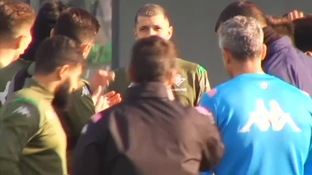 Guido se estrena en el entrenamiento del Betis